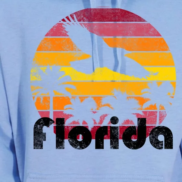 Florida Retro Sunset Unisex Surf Hoodie