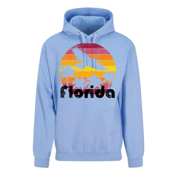 Florida Retro Sunset Unisex Surf Hoodie