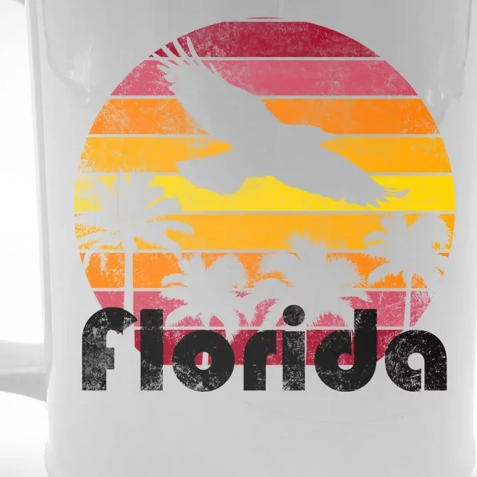 Florida Retro Sunset Front & Back Beer Stein