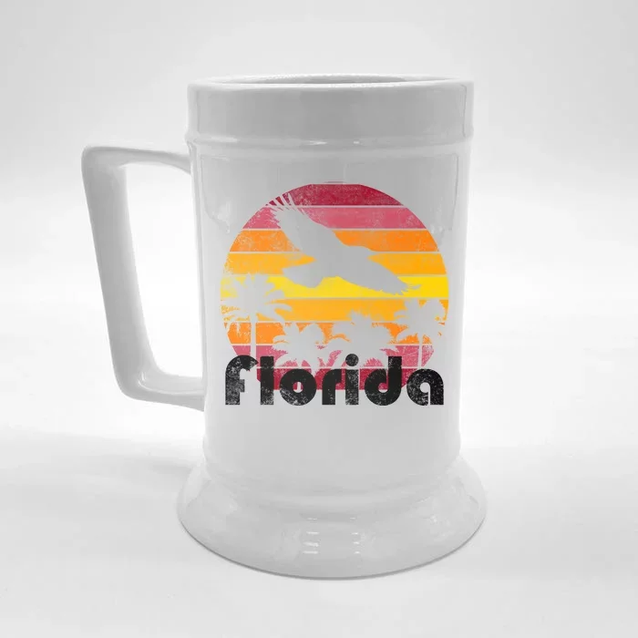 Florida Retro Sunset Front & Back Beer Stein