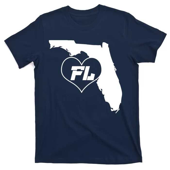 Florida State FL Heart T-Shirt