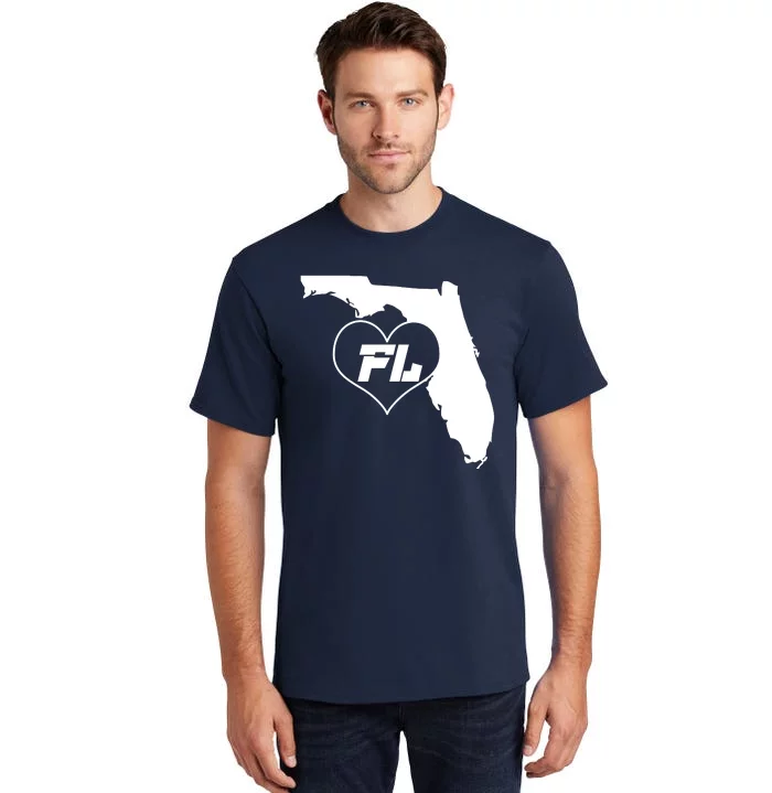 Florida State FL Heart Tall T-Shirt