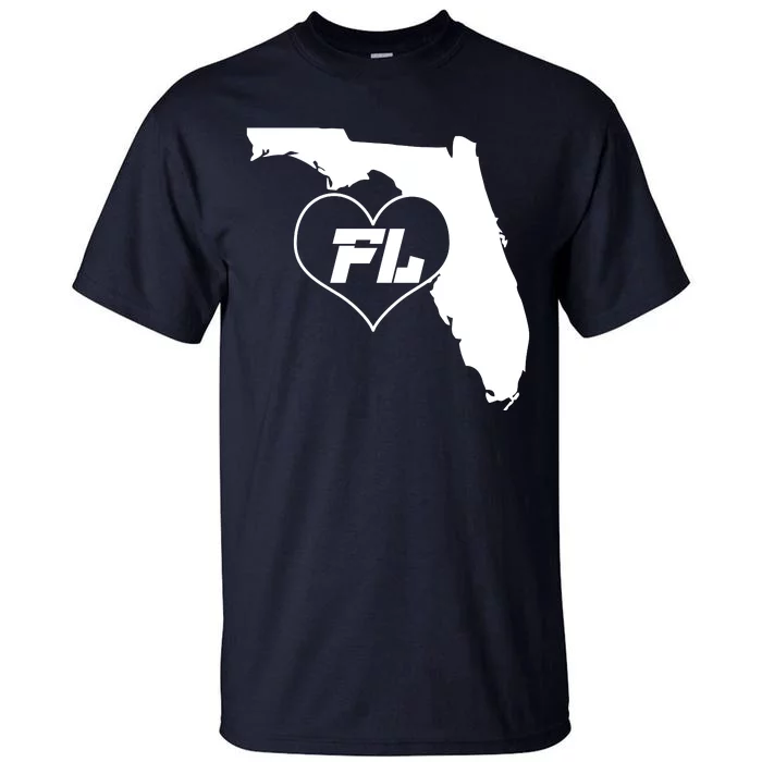 Florida State FL Heart Tall T-Shirt