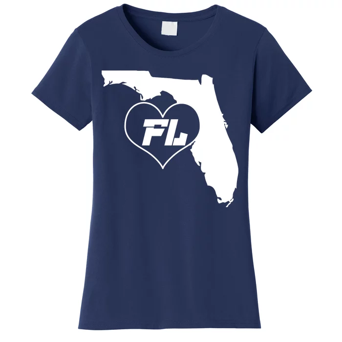 Florida State FL Heart Women's T-Shirt