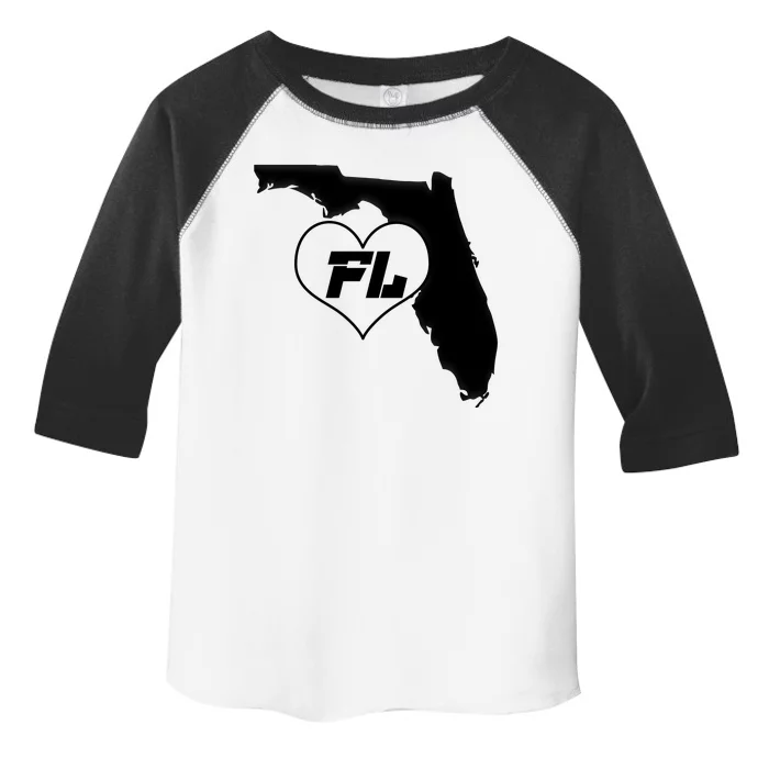 Florida State FL Heart Toddler Fine Jersey T-Shirt