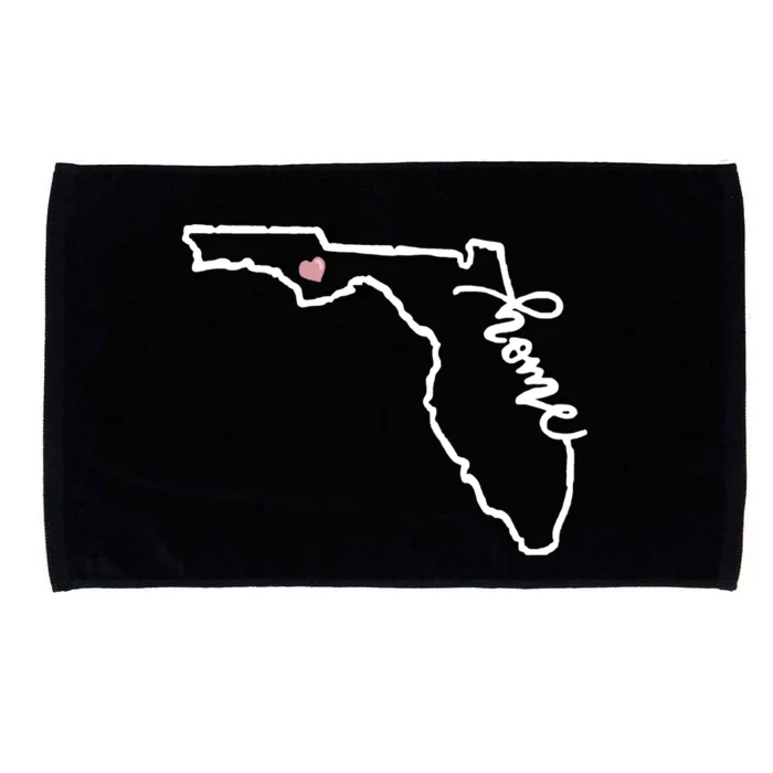 Florida State Home Heart Microfiber Hand Towel