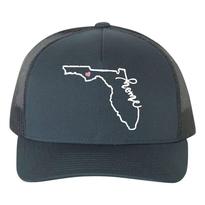 Florida State Home Heart Yupoong Adult 5-Panel Trucker Hat