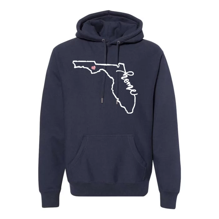 Florida State Home Heart Premium Hoodie