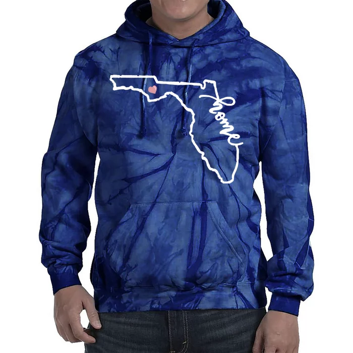 Florida State Home Heart Tie Dye Hoodie