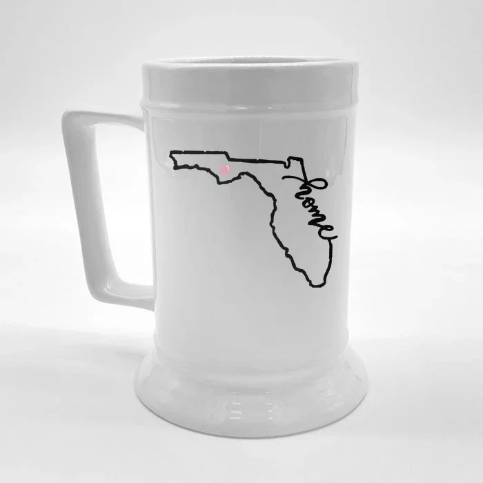 Florida State Home Heart Front & Back Beer Stein