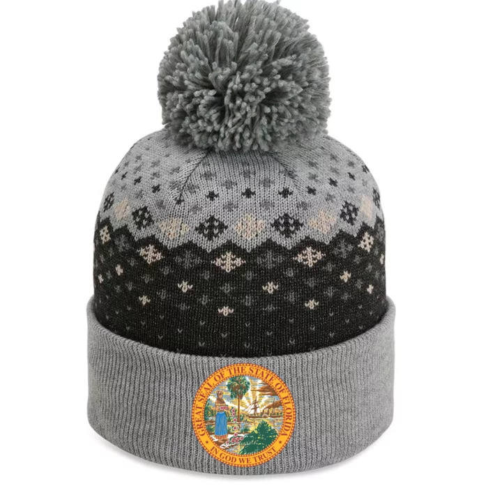 Florida State Seal The Baniff Cuffed Pom Beanie