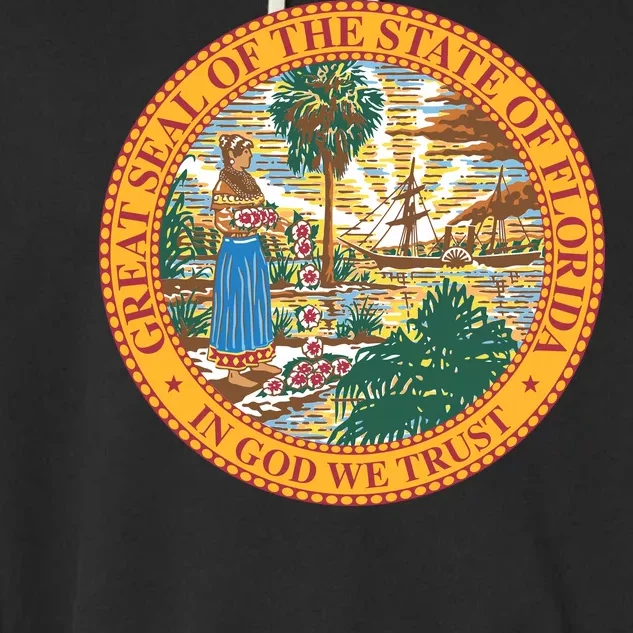 Florida State Seal Garment-Dyed Fleece Hoodie