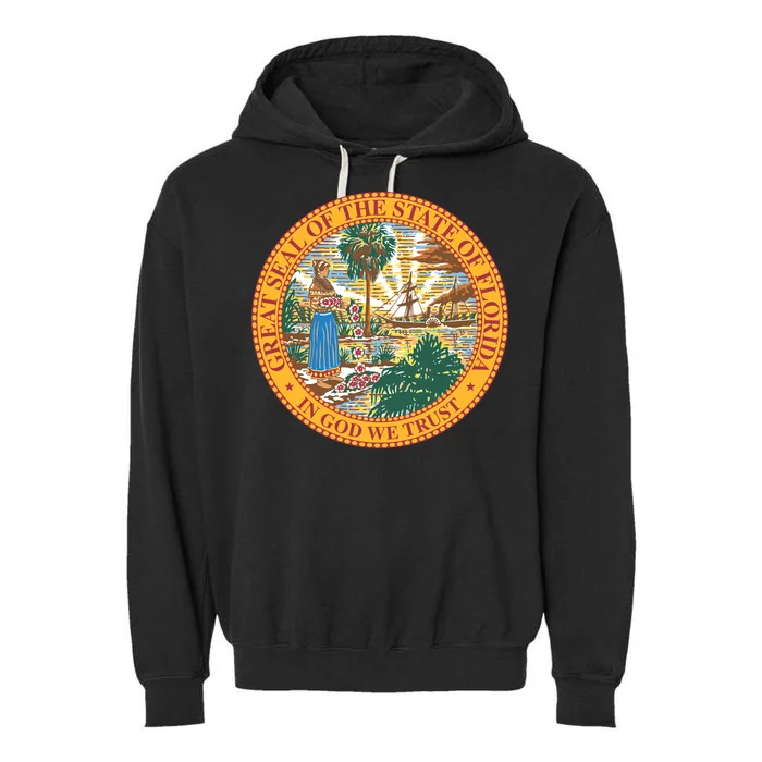 Florida State Seal Garment-Dyed Fleece Hoodie