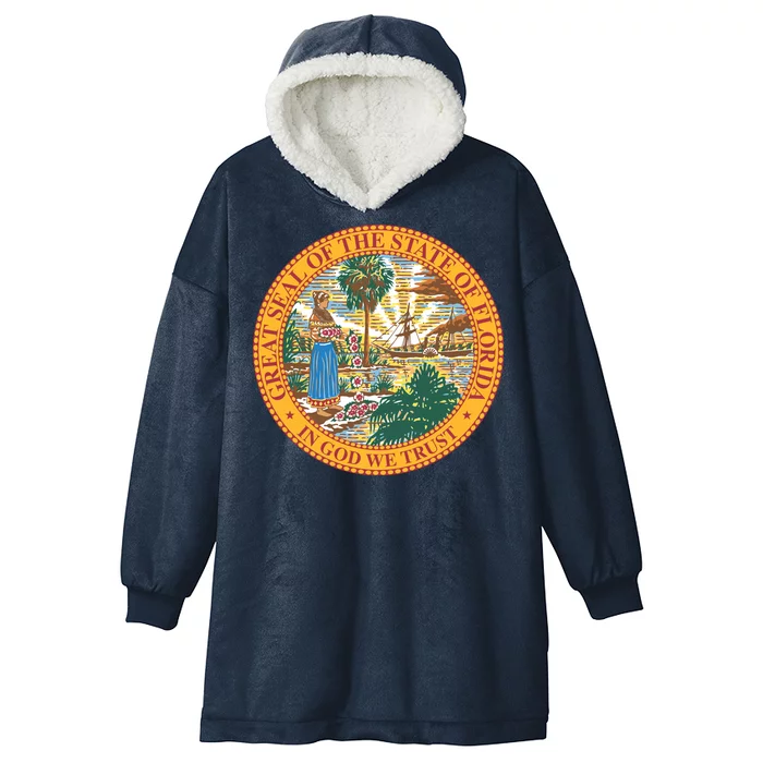 Florida State Seal Hooded Wearable Blanket