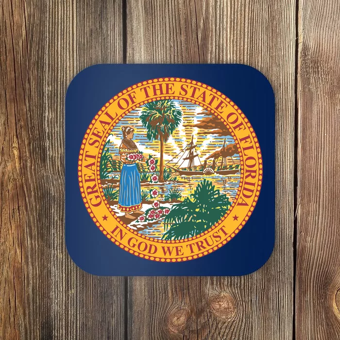 Florida State Seal Coaster