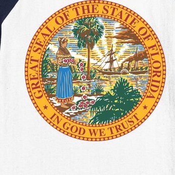 Florida State Seal Baseball Sleeve Shirt