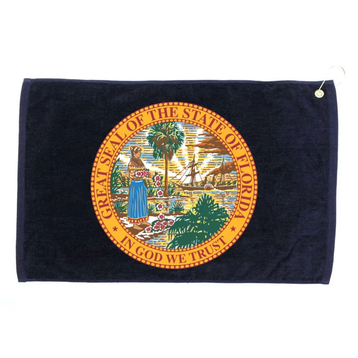 Florida State Seal Grommeted Golf Towel