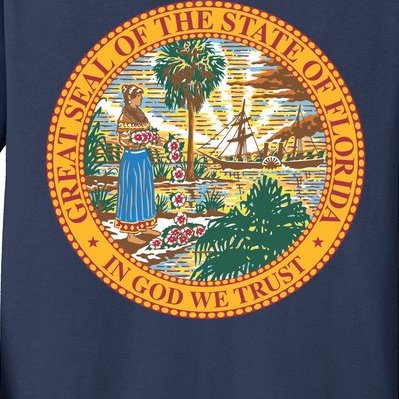 Florida State Seal Kids Long Sleeve Shirt
