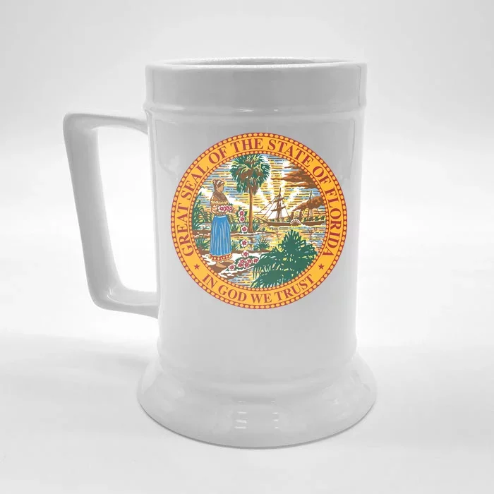 Florida State Seal Front & Back Beer Stein