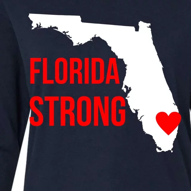 Florida Strong Hurricane Irma Support Womens Cotton Relaxed Long Sleeve T-Shirt