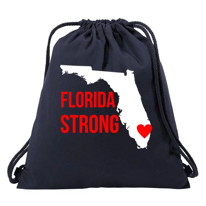 Florida Strong Hurricane Irma Support Drawstring Bag