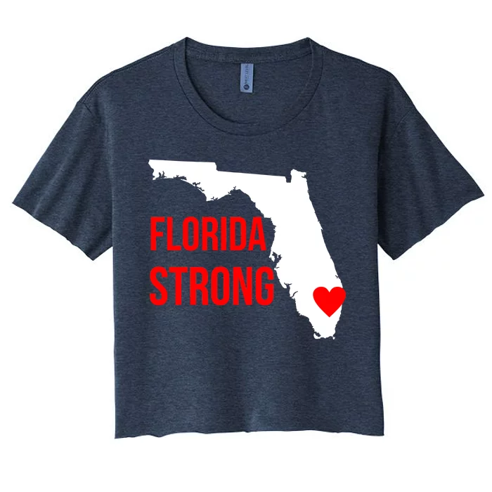 Florida Strong Hurricane Irma Support Women's Crop Top Tee