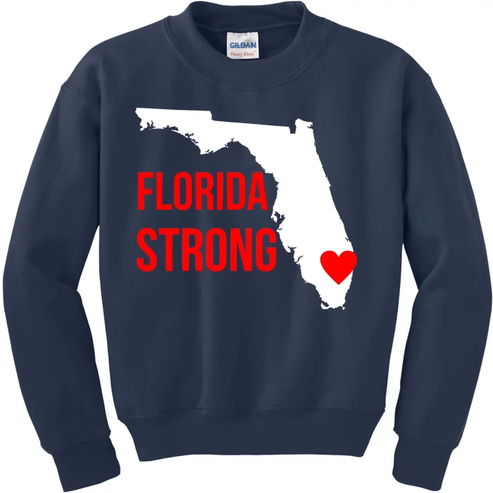 Florida Strong Hurricane Irma Support Kids Sweatshirt