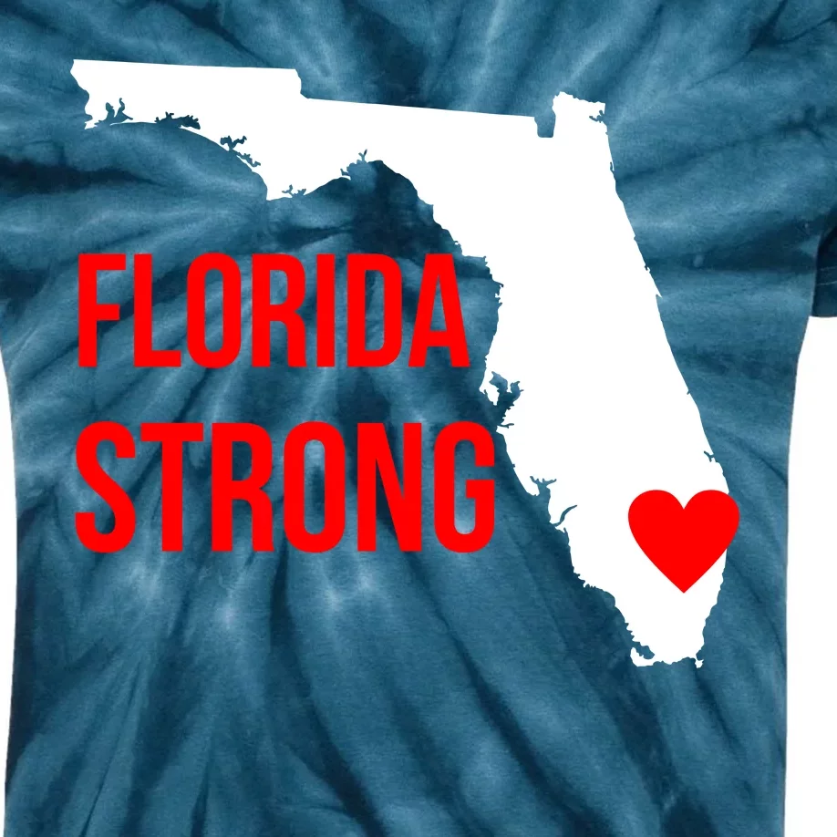 Florida Strong Hurricane Irma Support Kids Tie-Dye T-Shirt