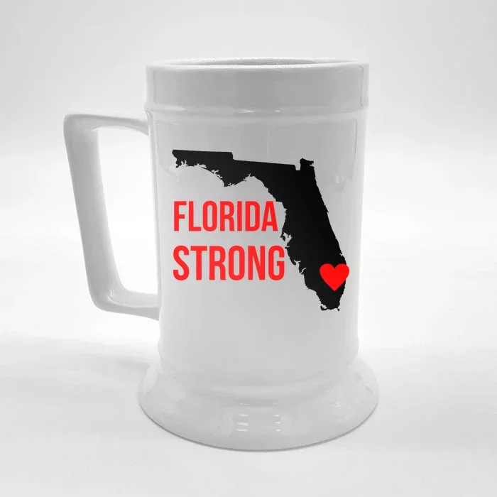 Florida Strong Hurricane Irma Support Front & Back Beer Stein