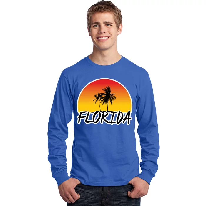 Florida Sunset Palm trees Long Sleeve Shirt