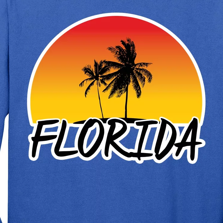 Florida Sunset Palm trees Long Sleeve Shirt