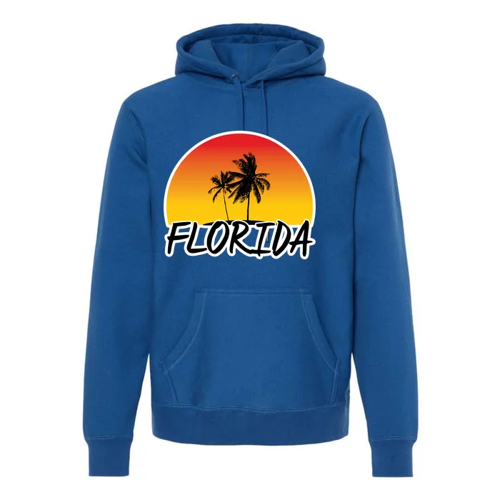 Florida Sunset Palm trees Premium Hoodie