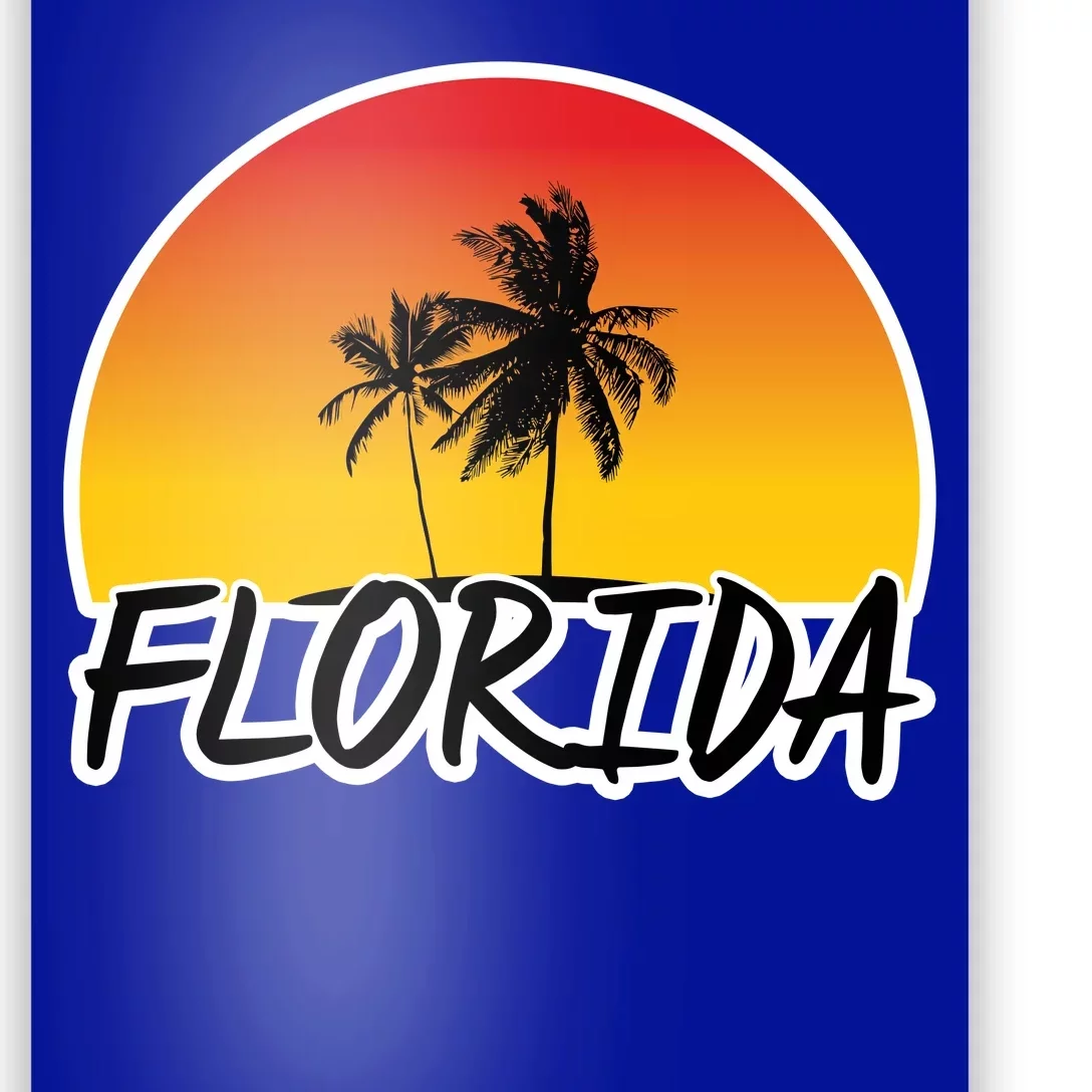 Florida Sunset Palm trees Poster