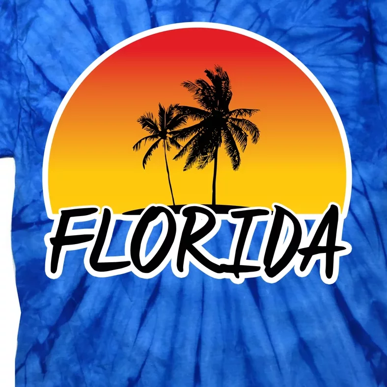 Florida Sunset Palm trees Tie-Dye T-Shirt