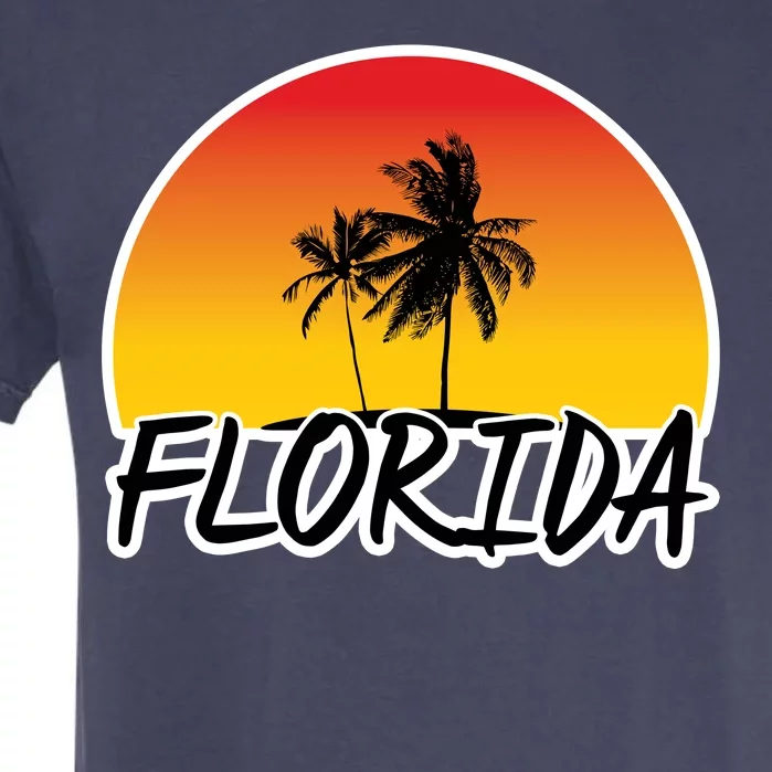 Florida Sunset Palm trees Garment-Dyed Heavyweight T-Shirt