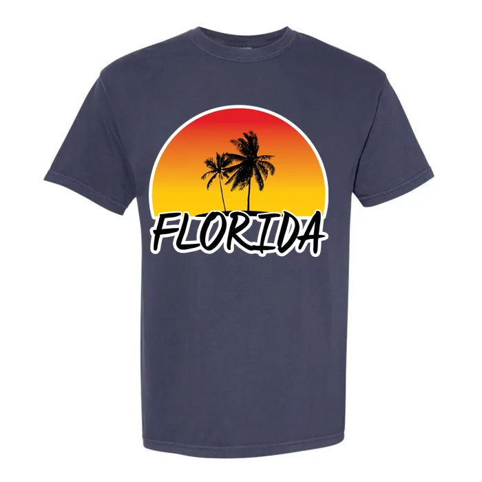 Florida Sunset Palm trees Garment-Dyed Heavyweight T-Shirt