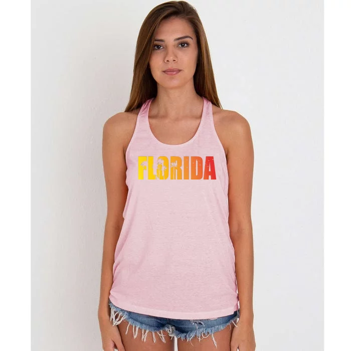 Florida Sunshine Logo Women's Knotted Racerback Tank