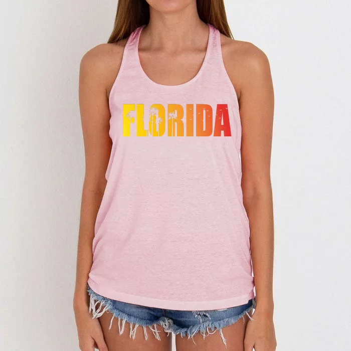 Florida Sunshine Logo Women's Knotted Racerback Tank