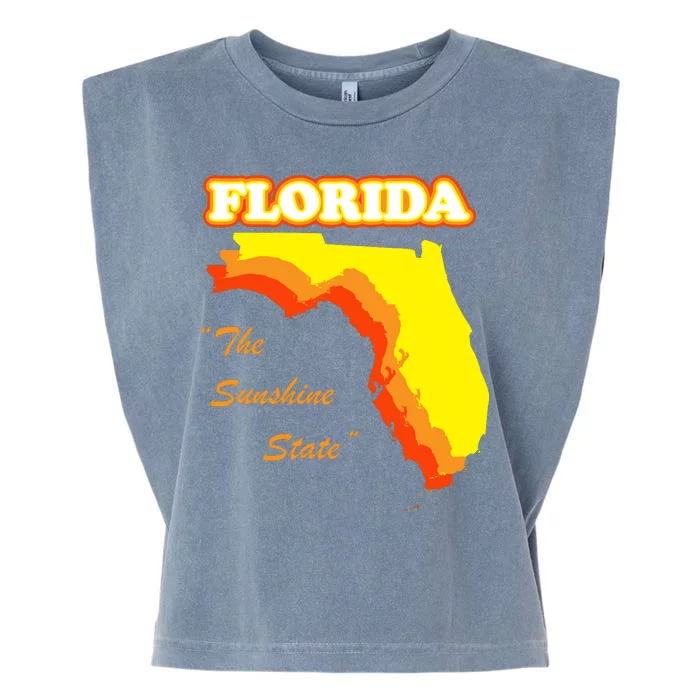 Florida The Sunshine State Garment-Dyed Women's Muscle Tee