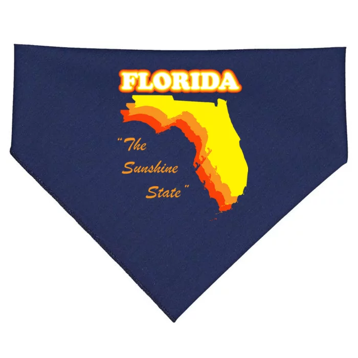 Florida The Sunshine State USA-Made Doggie Bandana