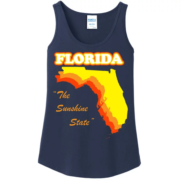 Florida The Sunshine State Ladies Essential Tank