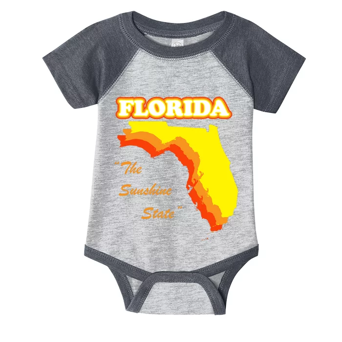 Florida The Sunshine State Infant Baby Jersey Bodysuit