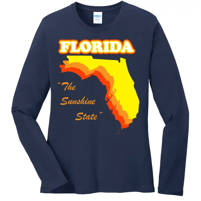 Florida The Sunshine State Ladies Long Sleeve Shirt