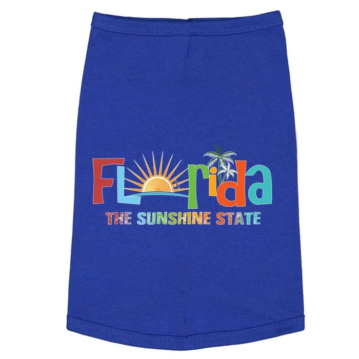 Florida The Sunshine State Colorful Doggie Tank