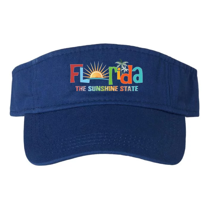 Florida The Sunshine State Colorful Valucap Bio-Washed Visor