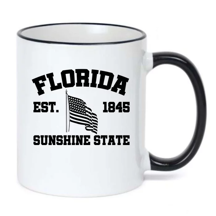 Florida The Sunshine State Est. 1845 Black Color Changing Mug