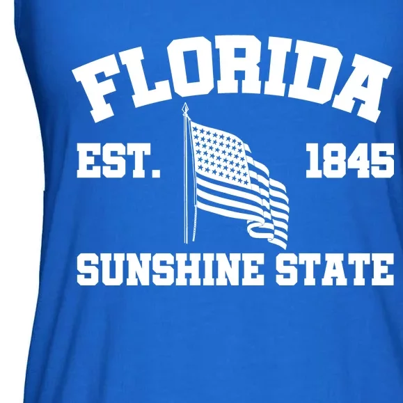 Florida The Sunshine State Est. 1845 Ladies Essential Flowy Tank