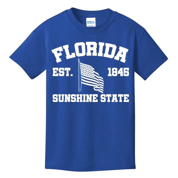 Florida The Sunshine State Est. 1845 Kids T-Shirt