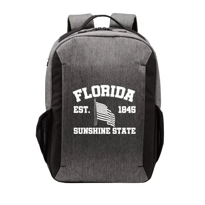 Florida The Sunshine State Est. 1845 Vector Backpack