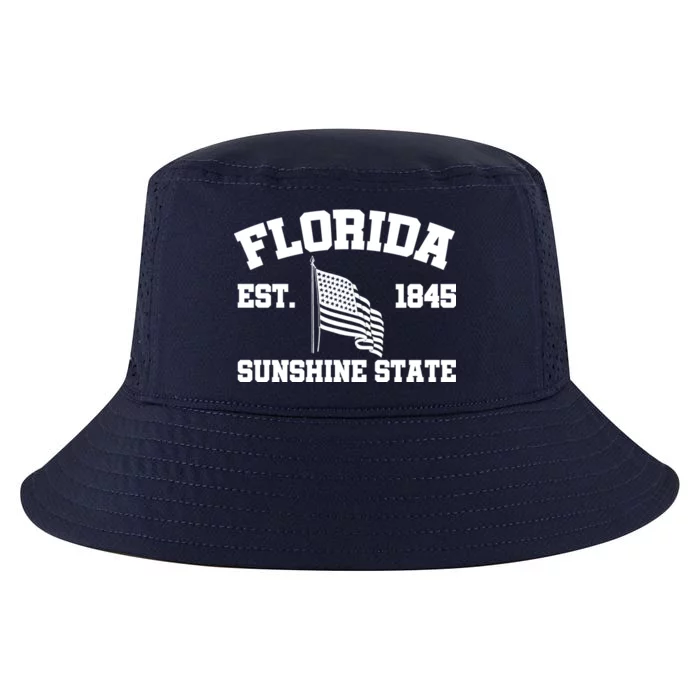 Florida The Sunshine State Est. 1845 Cool Comfort Performance Bucket Hat